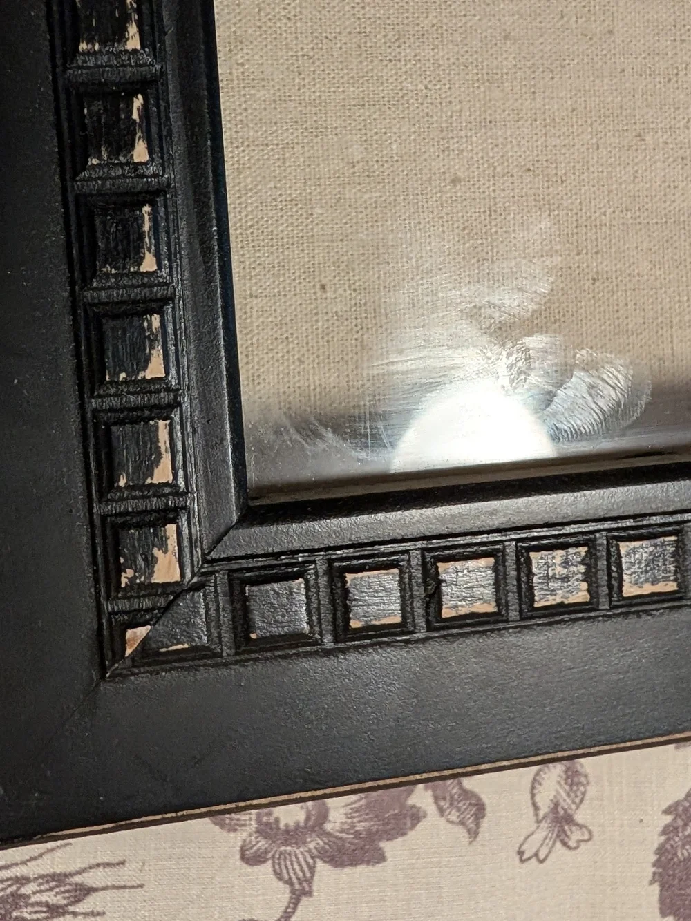 Classic Black Decorative Shadowbox Picture Frame With Pins